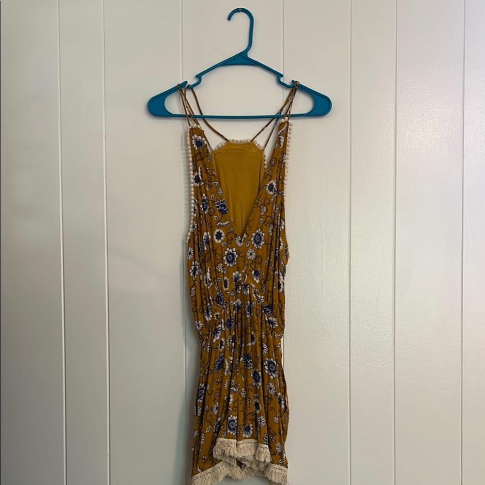 Floral Fringe Romper